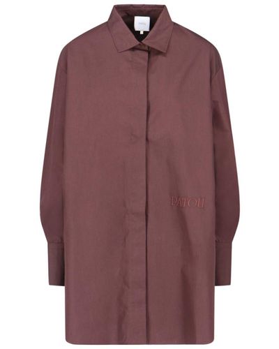Patou Maxi Shirt - Purple