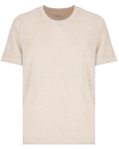 120% Lino T-shirts And Polos Beige - Natural