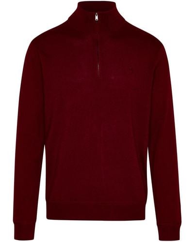 Ralph Lauren Burgundy Wool Blend Sweater - Red