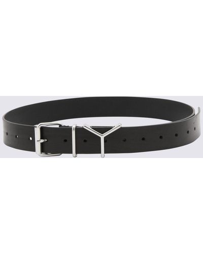 Y. Project Leather Y Belt - Black