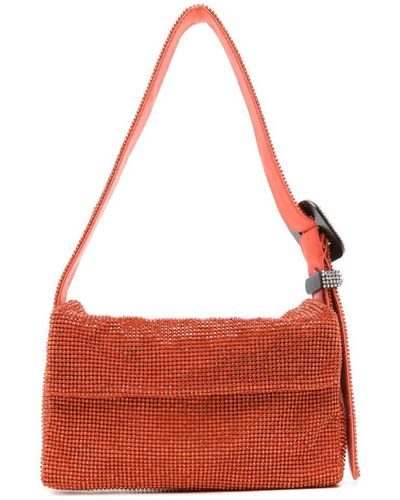 Benedetta Bruzziches Vitty La Mignon Crystal-embellished Mini Bag - Red