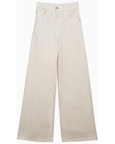 Margaux Lonnberg Wide Denim Parker Jeans - White