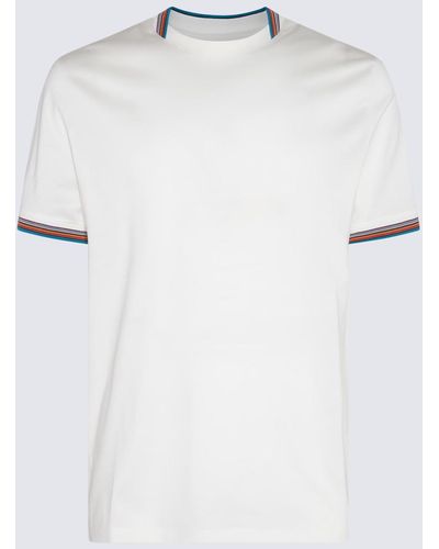 Paul Smith White Multicolor Cotton T-shirt