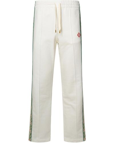 Casablanca White Cotton Trousers