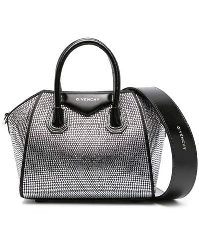 Givenchy Antigona Toy Leather Handbag - Gray