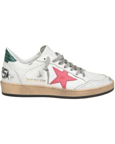 Golden Goose Leather Sneakers - Pink