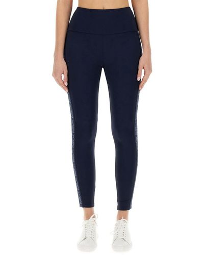 MICHAEL Michael Kors LOGO TAPE - Leggings - Trousers - midnight blue/blue 