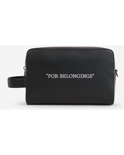 Off-White c/o Virgil Abloh Quote Bookish Toiletry Bag - White
