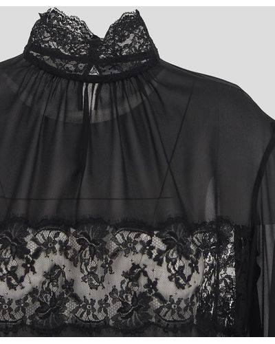 Dolce & Gabbana Lace Blouse - Black
