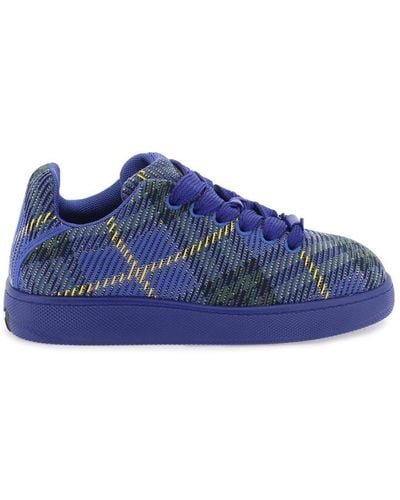 Burberry Sneakers Box With Check Processing - Blue