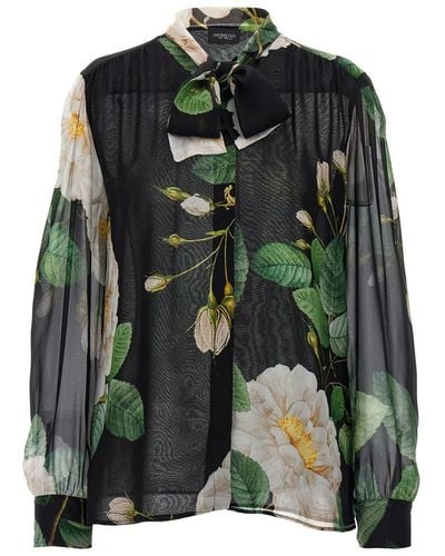 Giambattista Valli Floral Shirt - Black