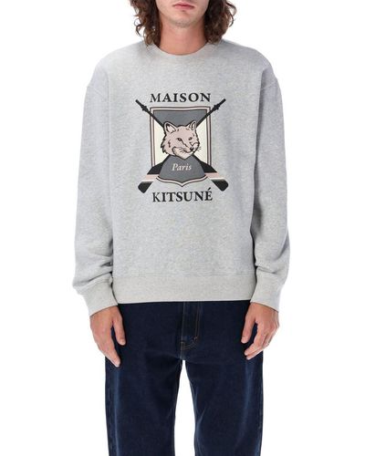 Maison Kitsuné University Fox Comfort Sweatshirt - Grey