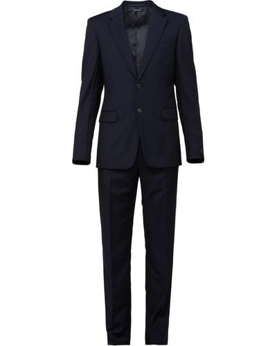 Prada Slim Fit Two Piece Suit - Blue