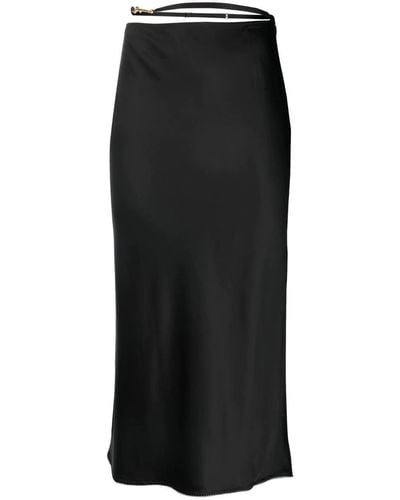 Jacquemus Notte Logo-Charm Skirt - Black