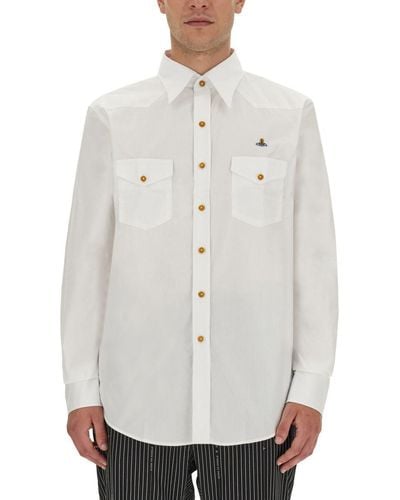 Vivienne Westwood Orb Logo Shirt - White