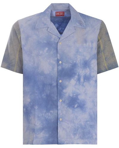 DIESEL Bowling Shirt "Trucker" - Blue