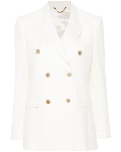 Golden Goose Double-breasted Blazer - White