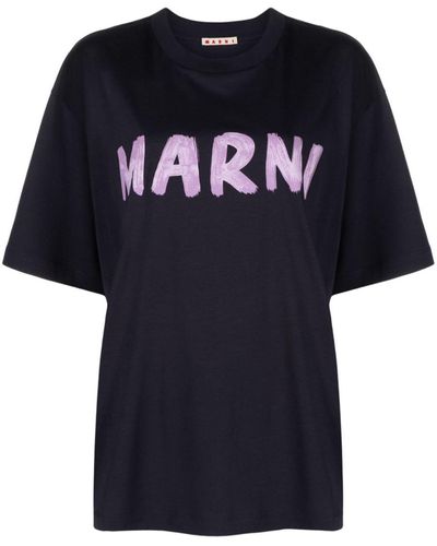 Marni T-Shirt With Print - Black