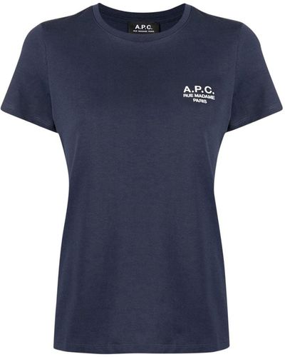 A.P.C. T-shirts - Blue