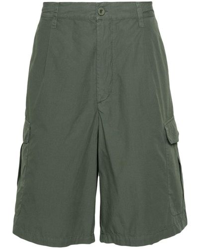 Emporio Armani Cotton Cargo Shorts - Green