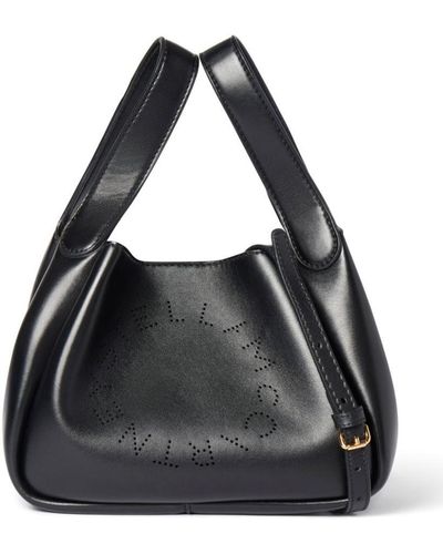 Stella McCartney Stella Logo Faux-Leather Tote Bag - Black