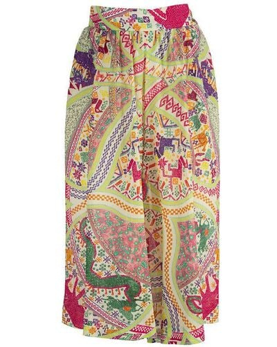 Etro Skirt Pants With Multi-Coloured Geometric Design - Multicolor
