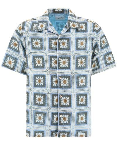 NN07 "julio Crochet" Shirt - Blue
