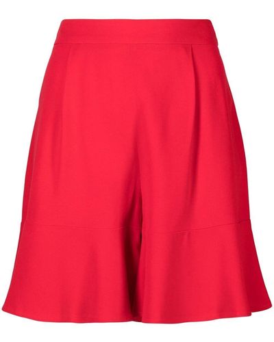 L'Autre Chose Flared High-waisted Shorts