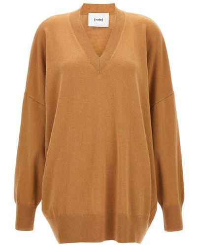 Nude Oversize Sweater - Brown