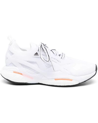 adidas By Stella McCartney Panelled-design Lace-up Sneakers - White