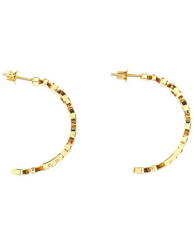 Moschino Logo Earrings Jewelry - Natural