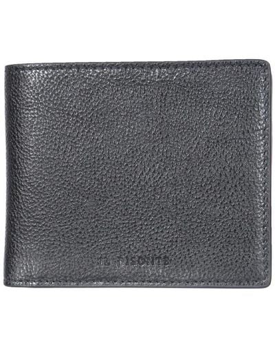 Il Bisonte Bifold Wallet With Logo - Gray