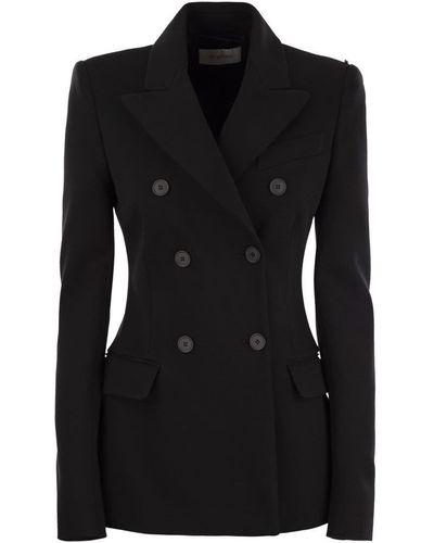 Sportmax Sestri - Double-breasted Fitted Jacket - Black