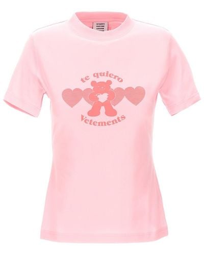 Vetements Te Quiero T-shirt - Pink