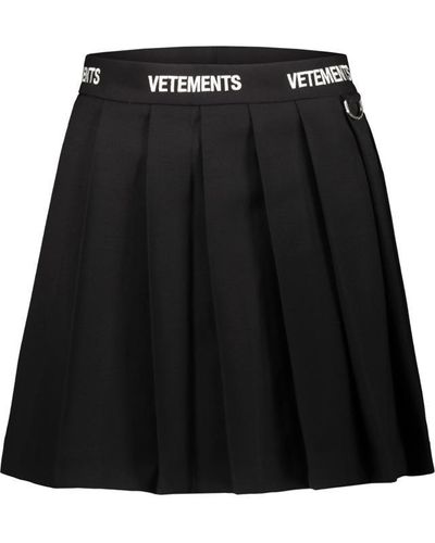 Vetements Plissè Skirt Clothing - Black