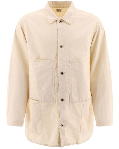 Orslow "utility" Twill Overshirt - Natural