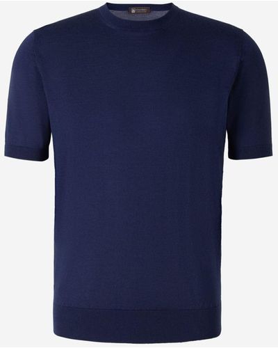 Colombo Cashmere And Silk T-shirt - Blue