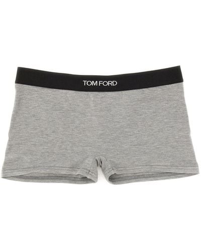Tom Ford Boxers With Logo - Grey