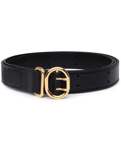 Jil Sander Black Leather Belt