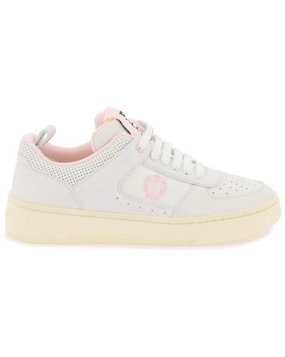 Bally Leather Riweira Sneakers - White