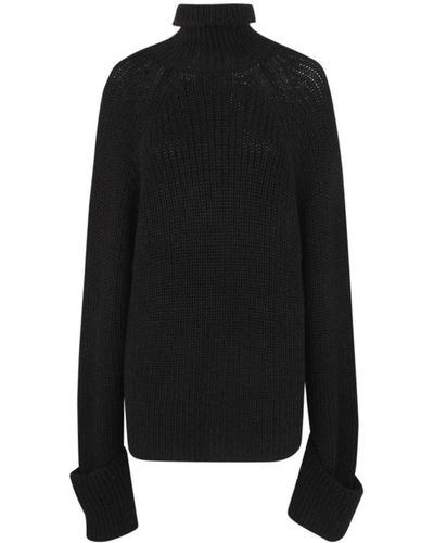 Quira High Neck Sweater Clothing - Black