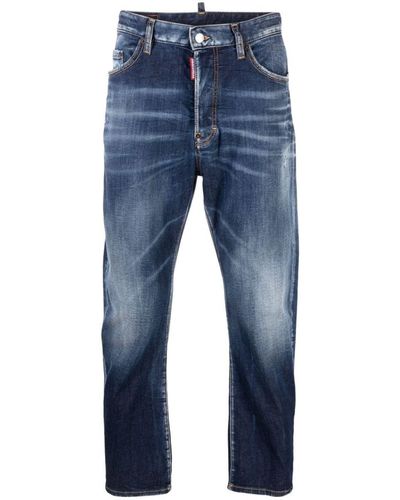 DSquared² Blue Stretch-cotton Jeans