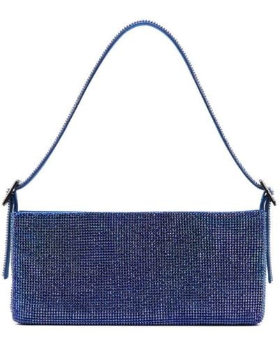 Benedetta Bruzziches Your Best Friend La Grande Crystal-Embellished Handbag - Blue
