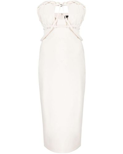 Jacquemus La Robe Bikini Cotton-blend Midi Dress - White