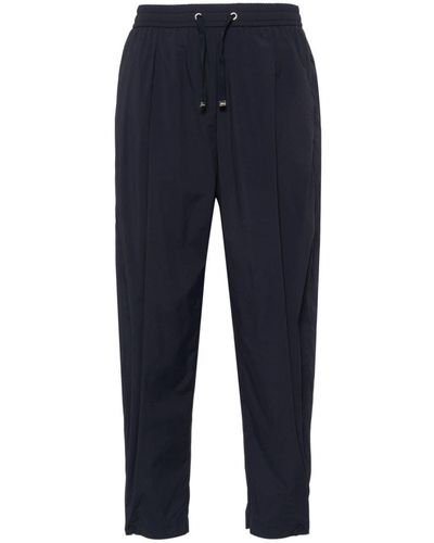 Herno Lightweight Cropped Trousers - Blue