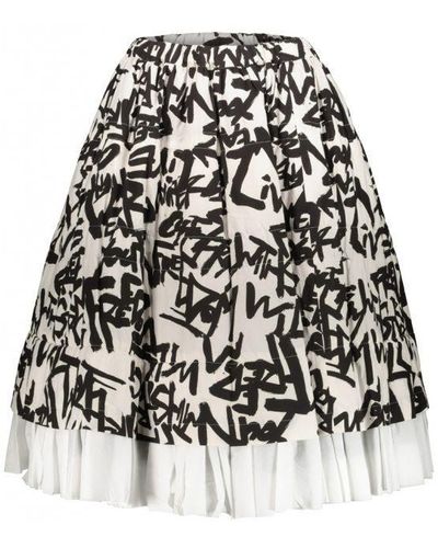Comme des Garçons Multi-layered Midi Skirt Clothing - Black