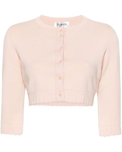 Victoria Beckham Victoria Beckham Cardigan Crop Clothing - Pink