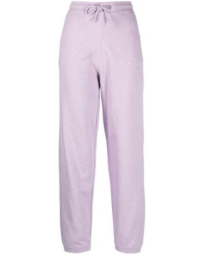Ganni Organic Cotton Sweatpants - Purple