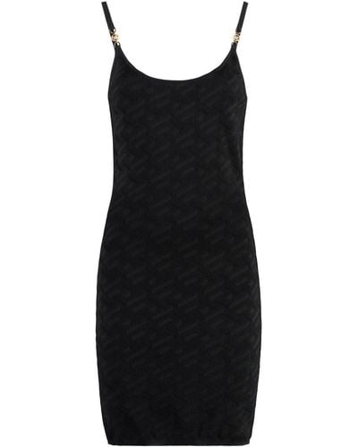 Versace Stretch Sheath Dress - Black