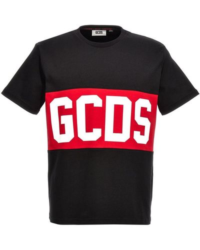 Gcds Logo Band T-shirt - Red